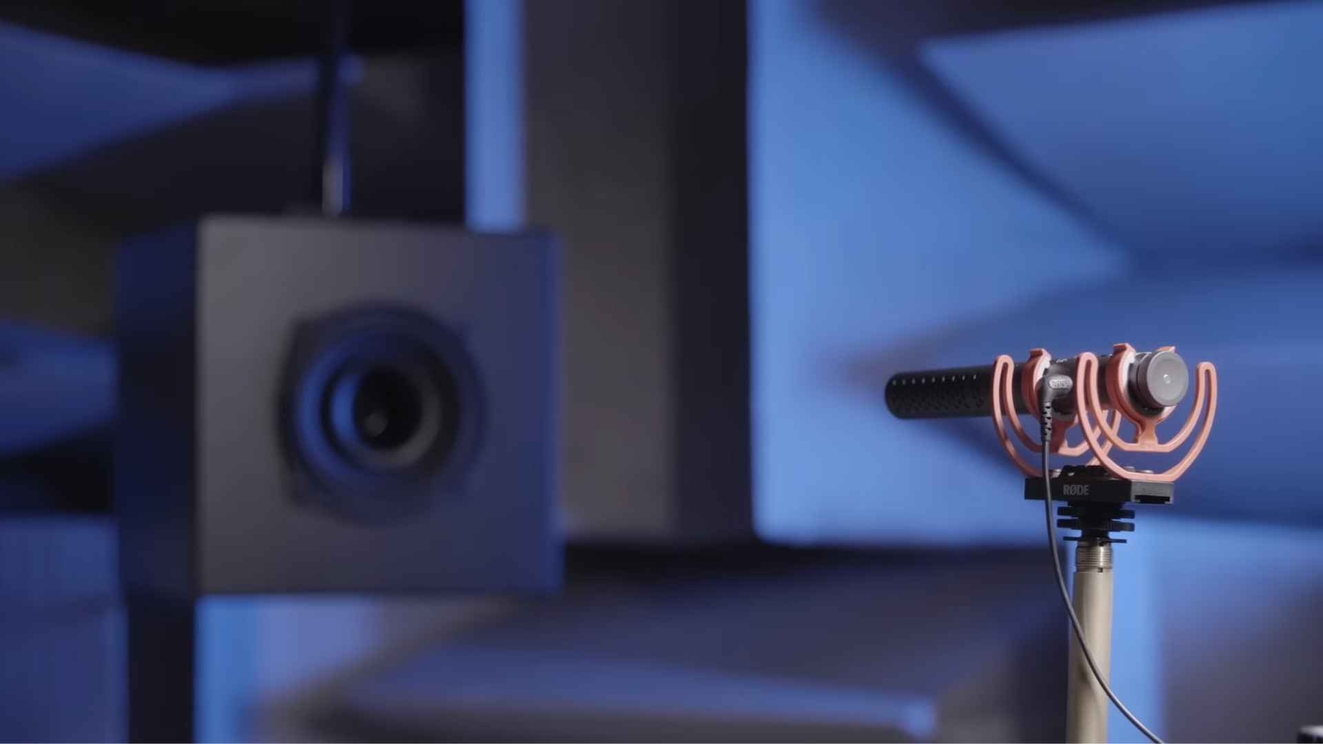 Rode VideoMic NTG in front of a sound source