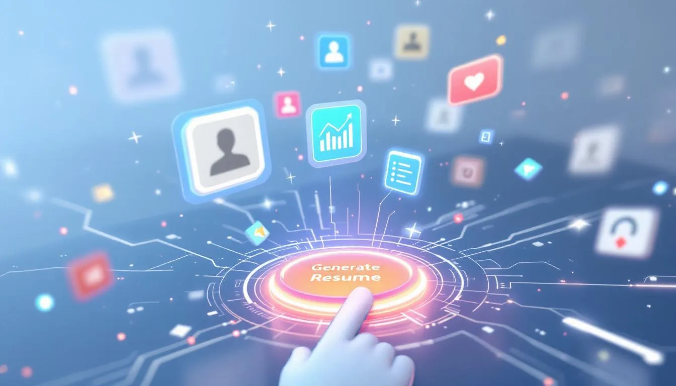 An illustration showing the benefits of using an AI resume builder.