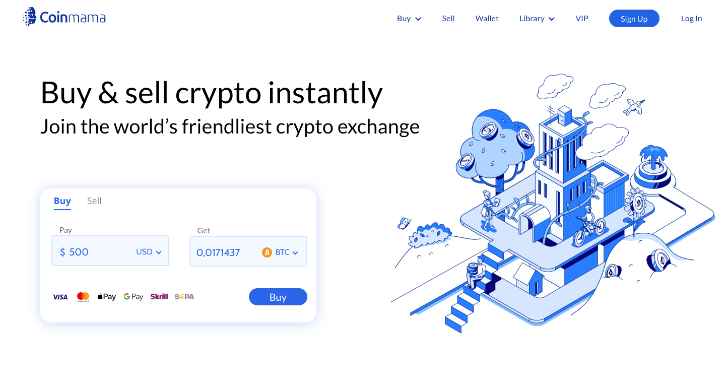 Coinmama Crypto Exchange