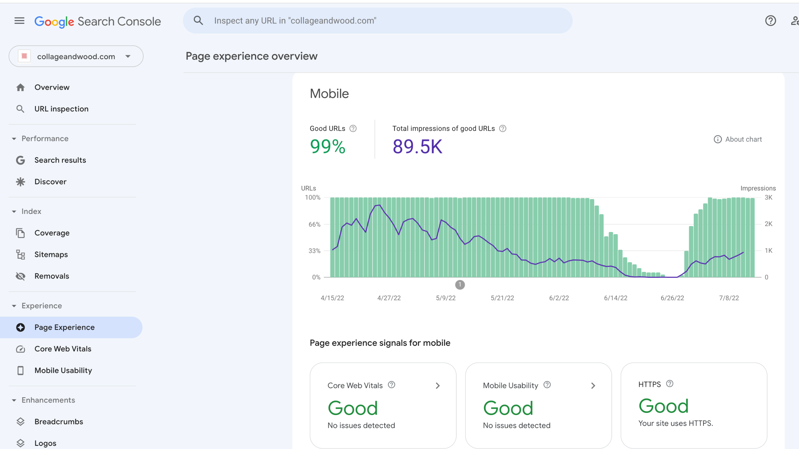 Monitor your SEO progress, page experience, and Core Web Vitals with tools like Google Search Console