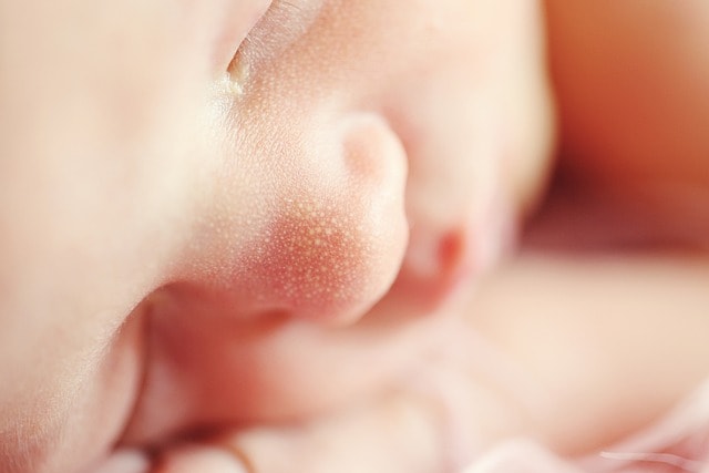 baby, face, girl