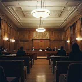 Virginia workers' compensation court room