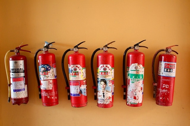 fire extinguisher, security, protection