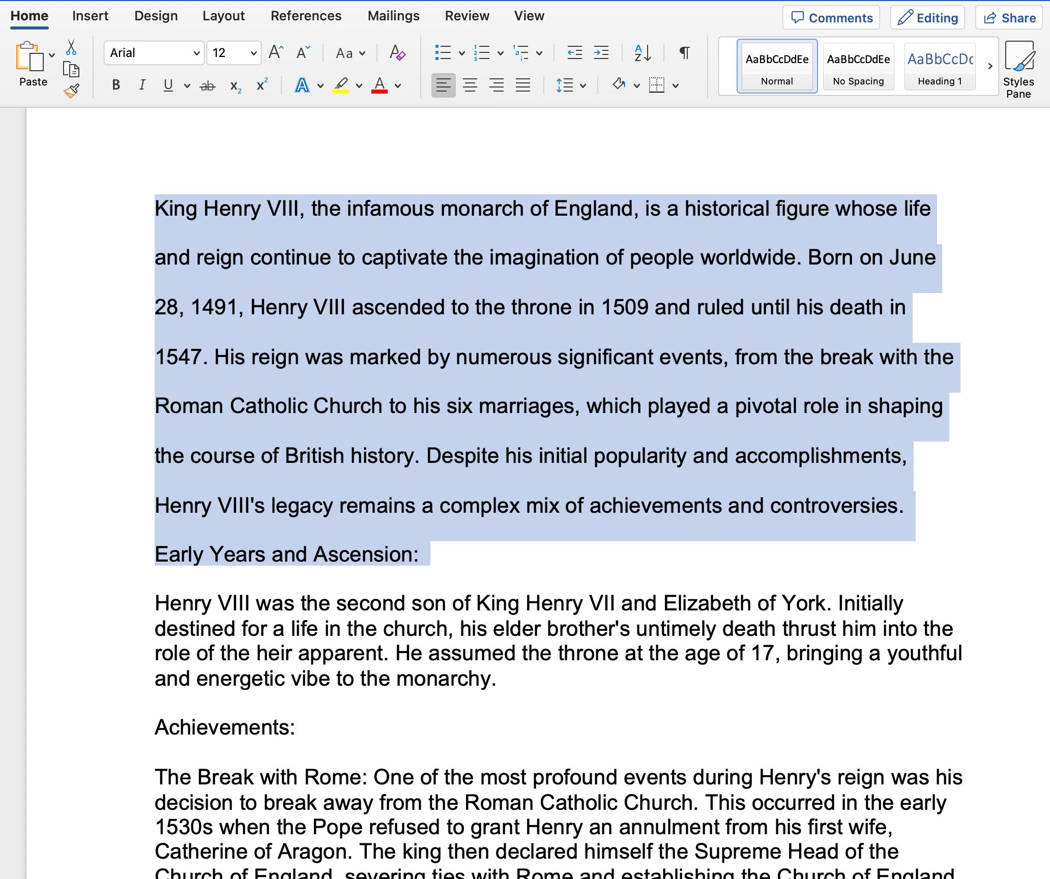 Keyboard shortcuts for double spacing in Word