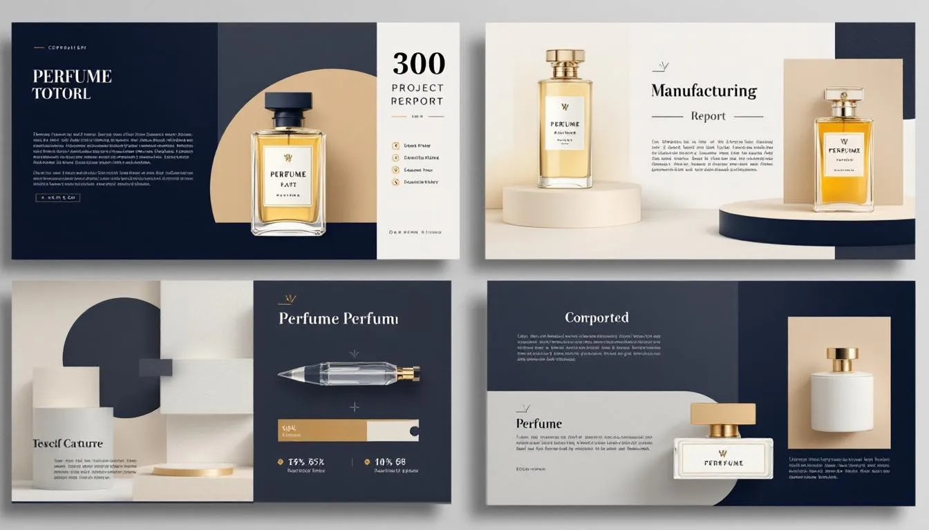 A project report related to perfume manufacturing.