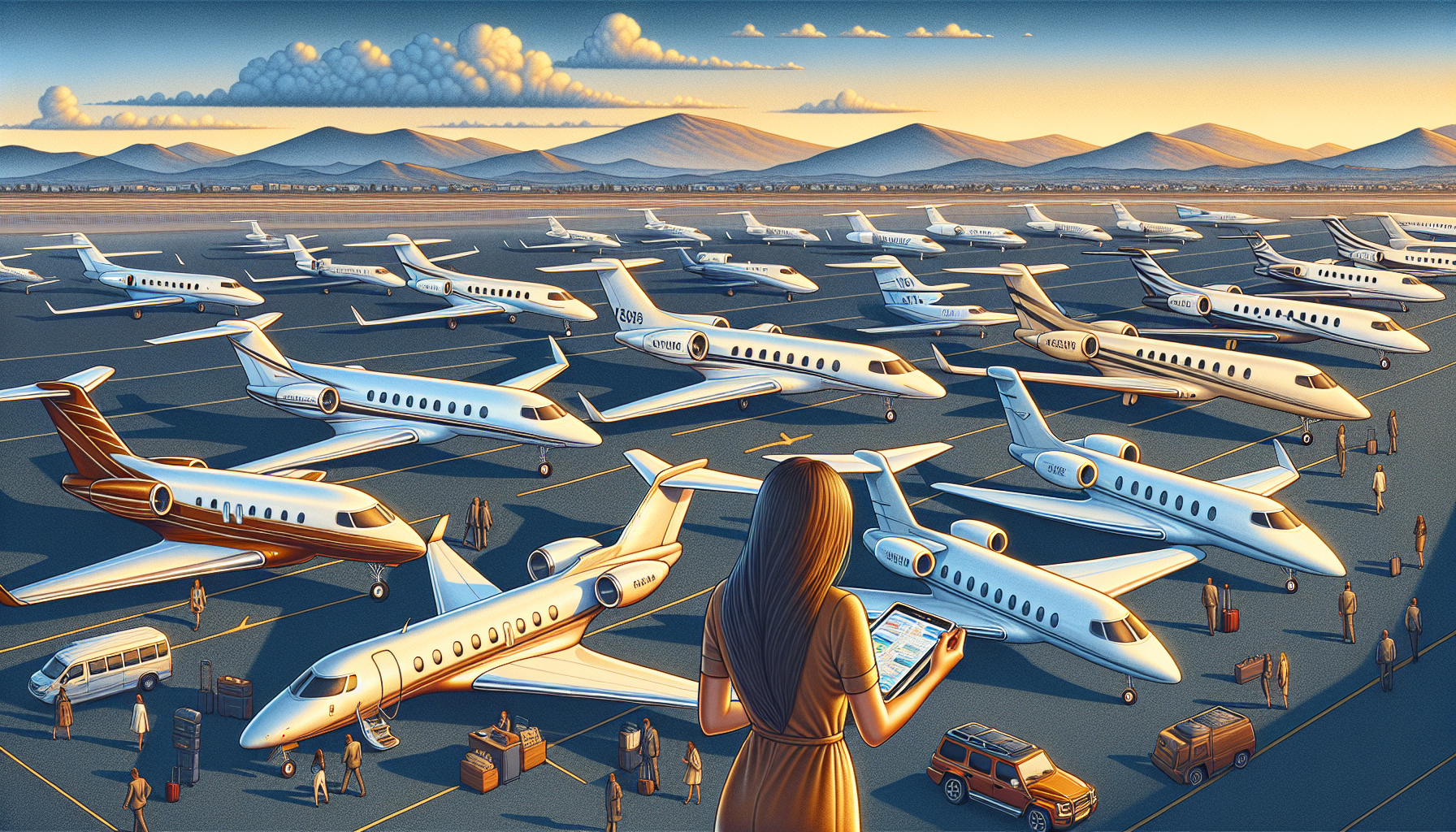 Selecting a private jet for charter