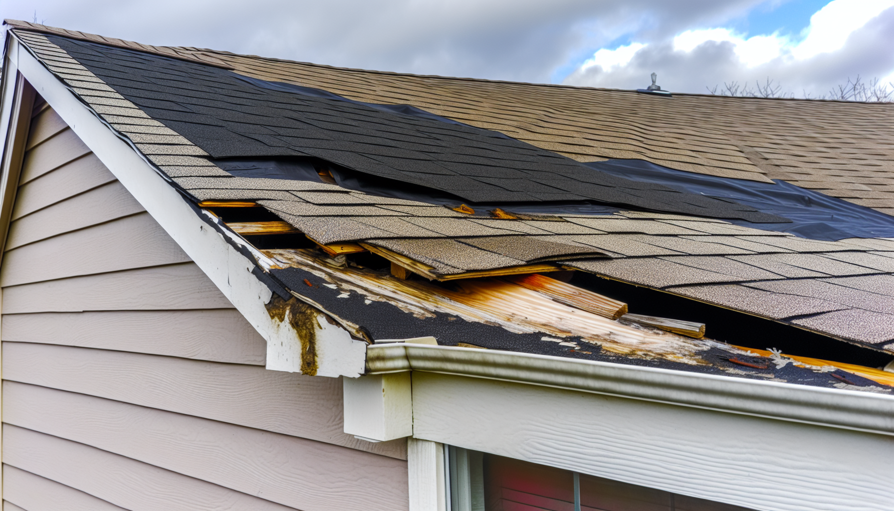 Common roof problems including missing or damaged shingles, leaks, and structural concerns