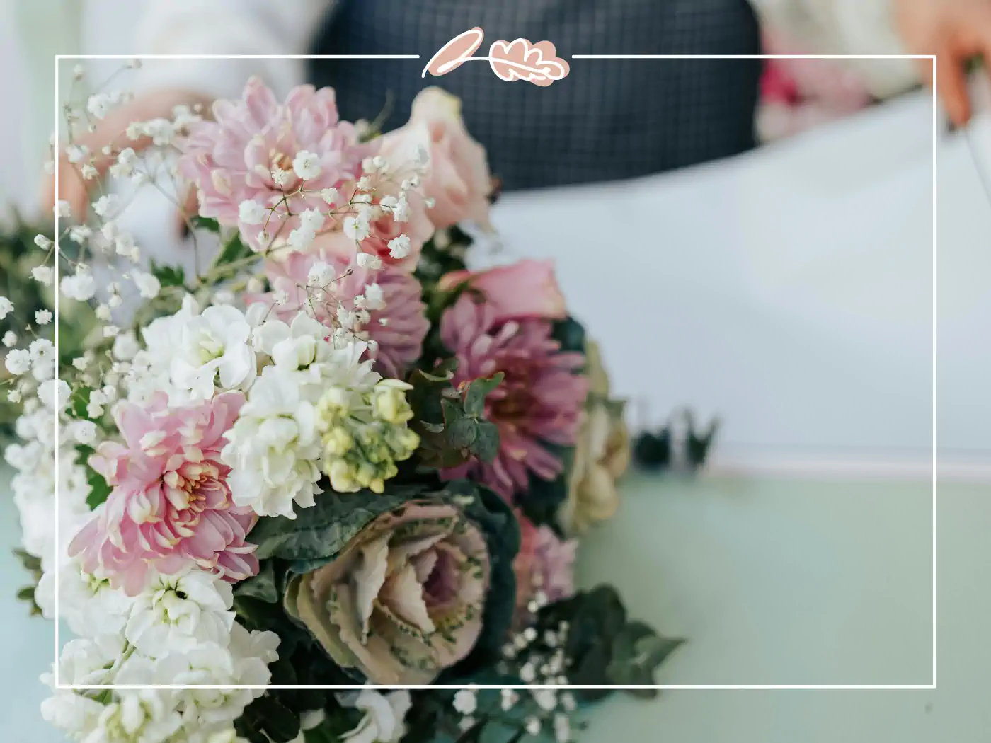 Beautiful bouquet of pink and white flowers being prepared. Fabulous Flowers and Gifts