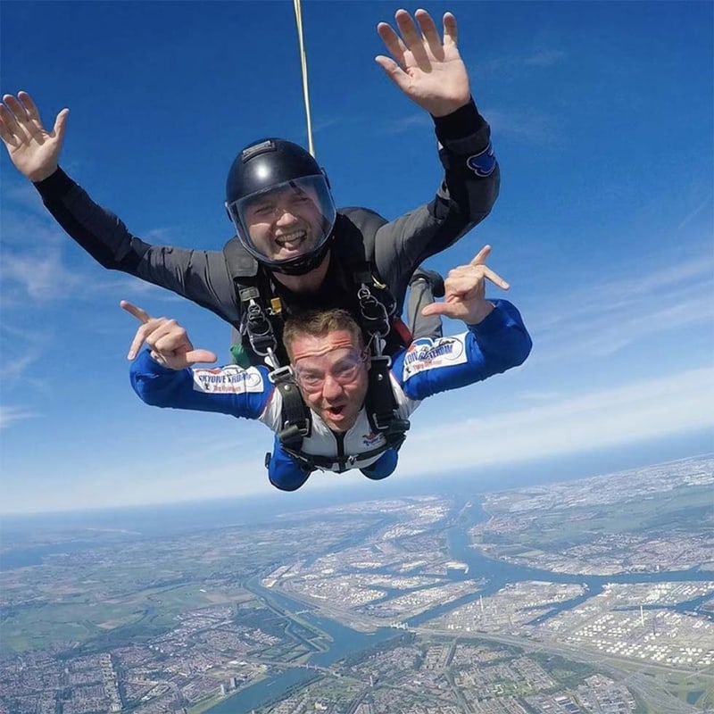Monetary rewards are not the only thing employees value. How about a skydiving experience for getting employees buzzed about referrals!