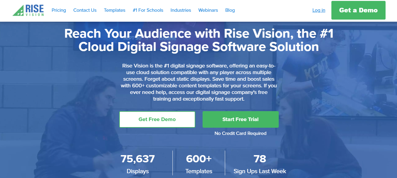 8 Best Digital Signage Reviews 5 rise vision digital signage best for browser based control