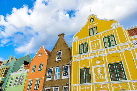 Curacao Vacation, Colorful buildings in Willemstad