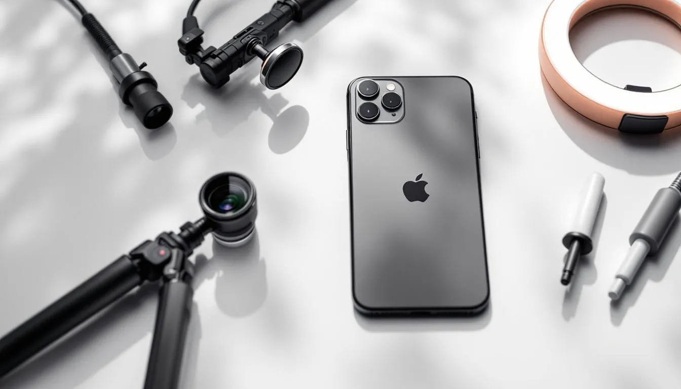 Utilisation des objectifs et accessoires pour am&eacute;liorer la photographie avec un iPhone.