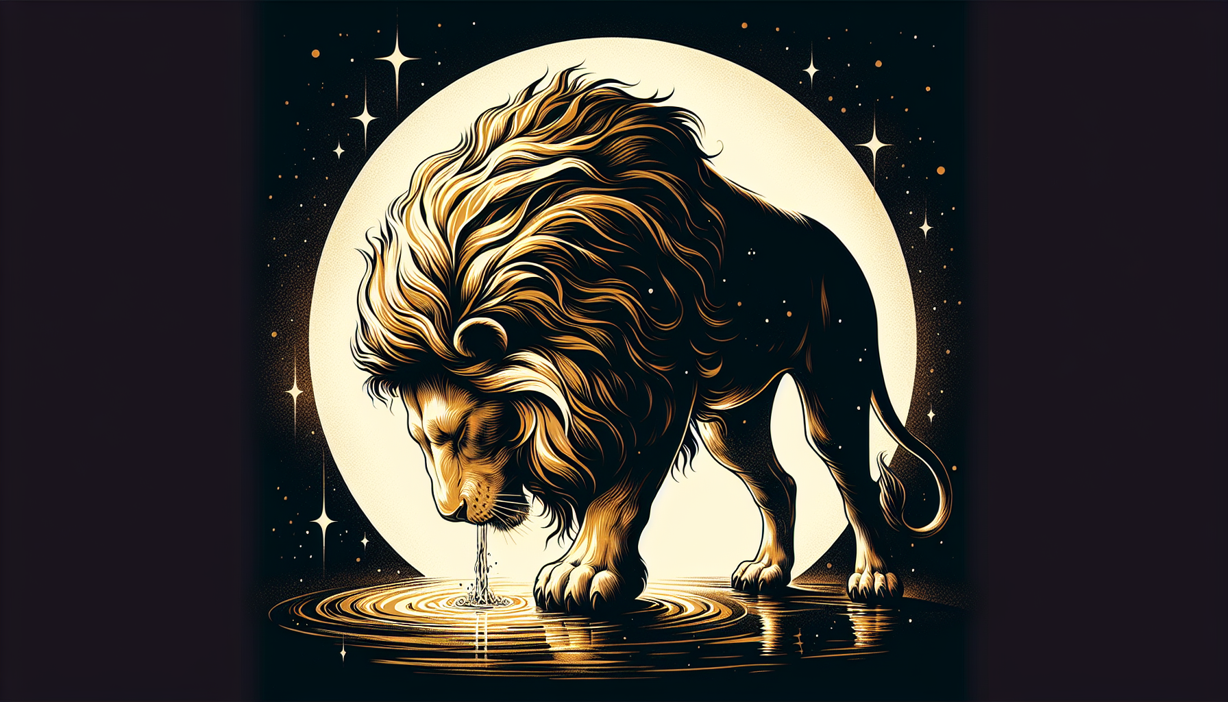 Illustration of a Leo embracing humility and flexibility for personal growth