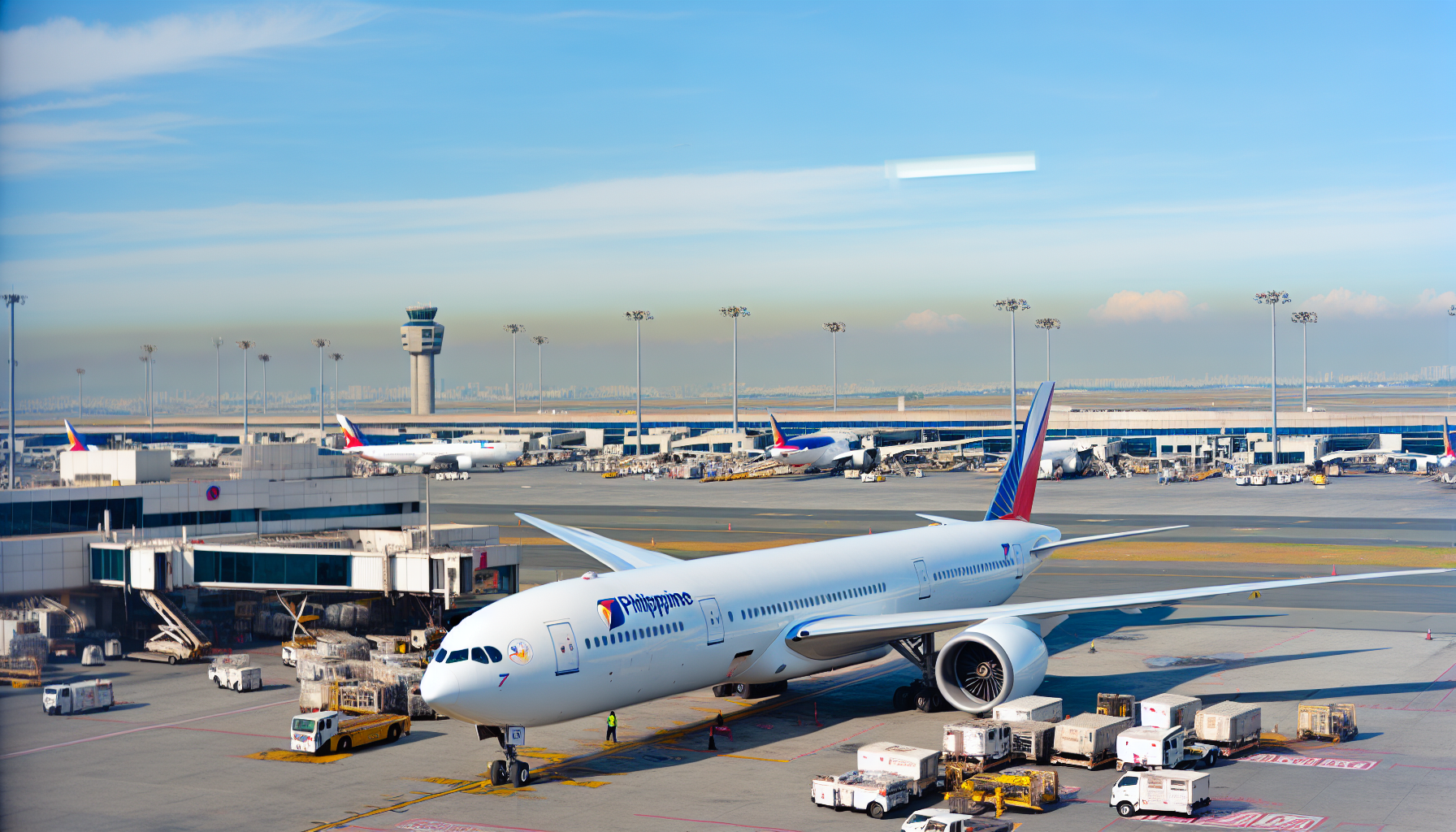 Philippine Airlines airplane at JFK airport