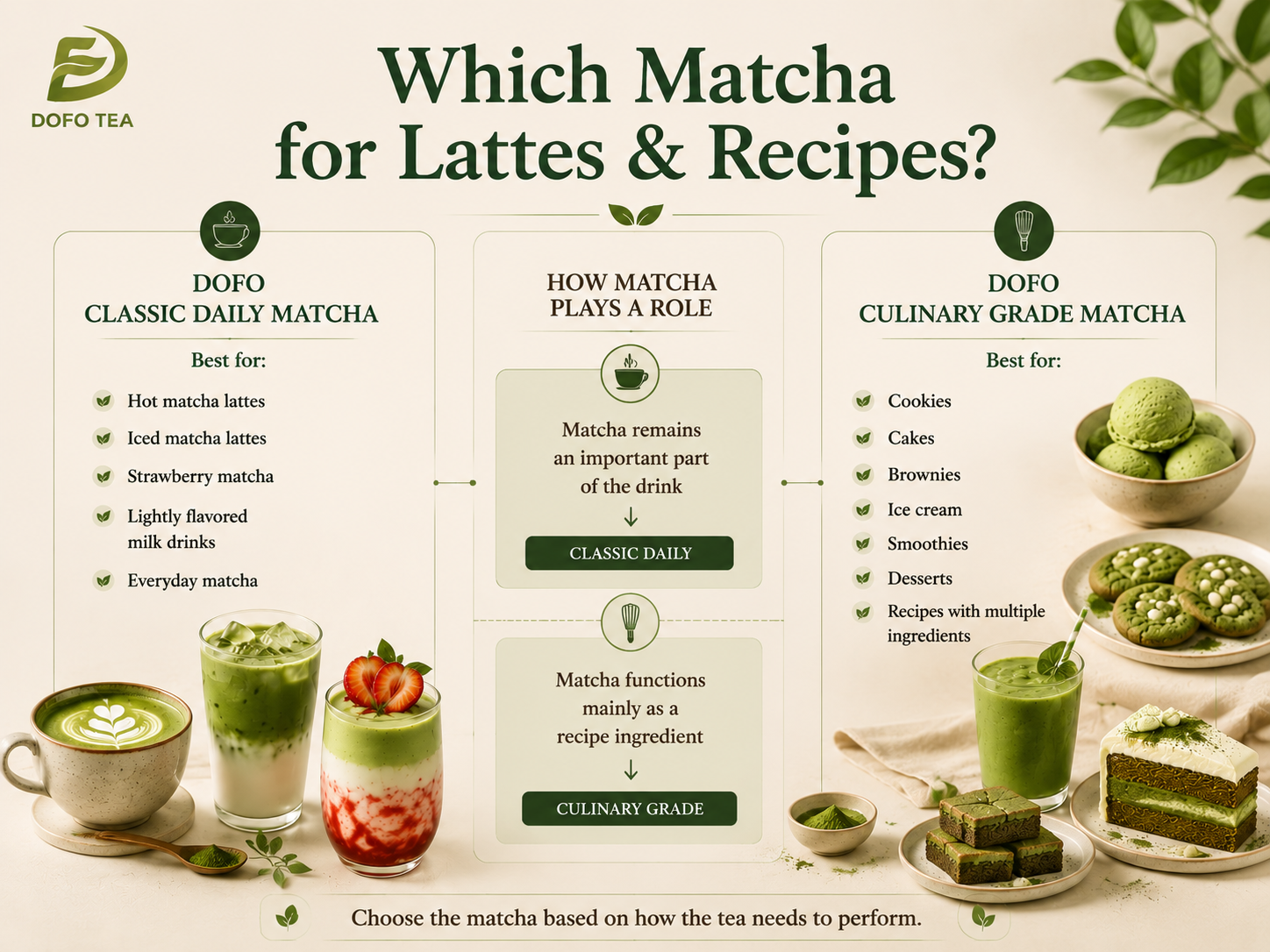 Which Matcha for Lattes & Recipes?