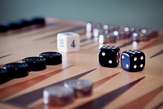 backgammon, game, board