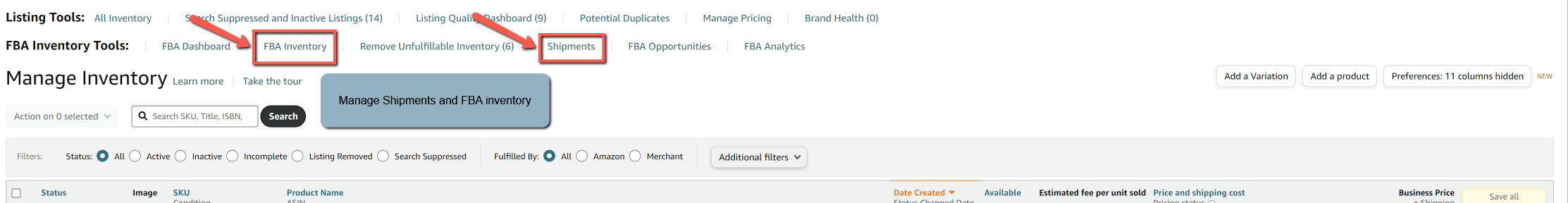 Fulfillment Options