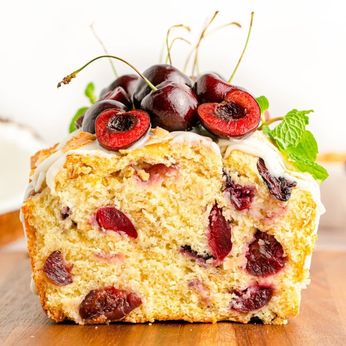 Cherry Loaf with Coconut 