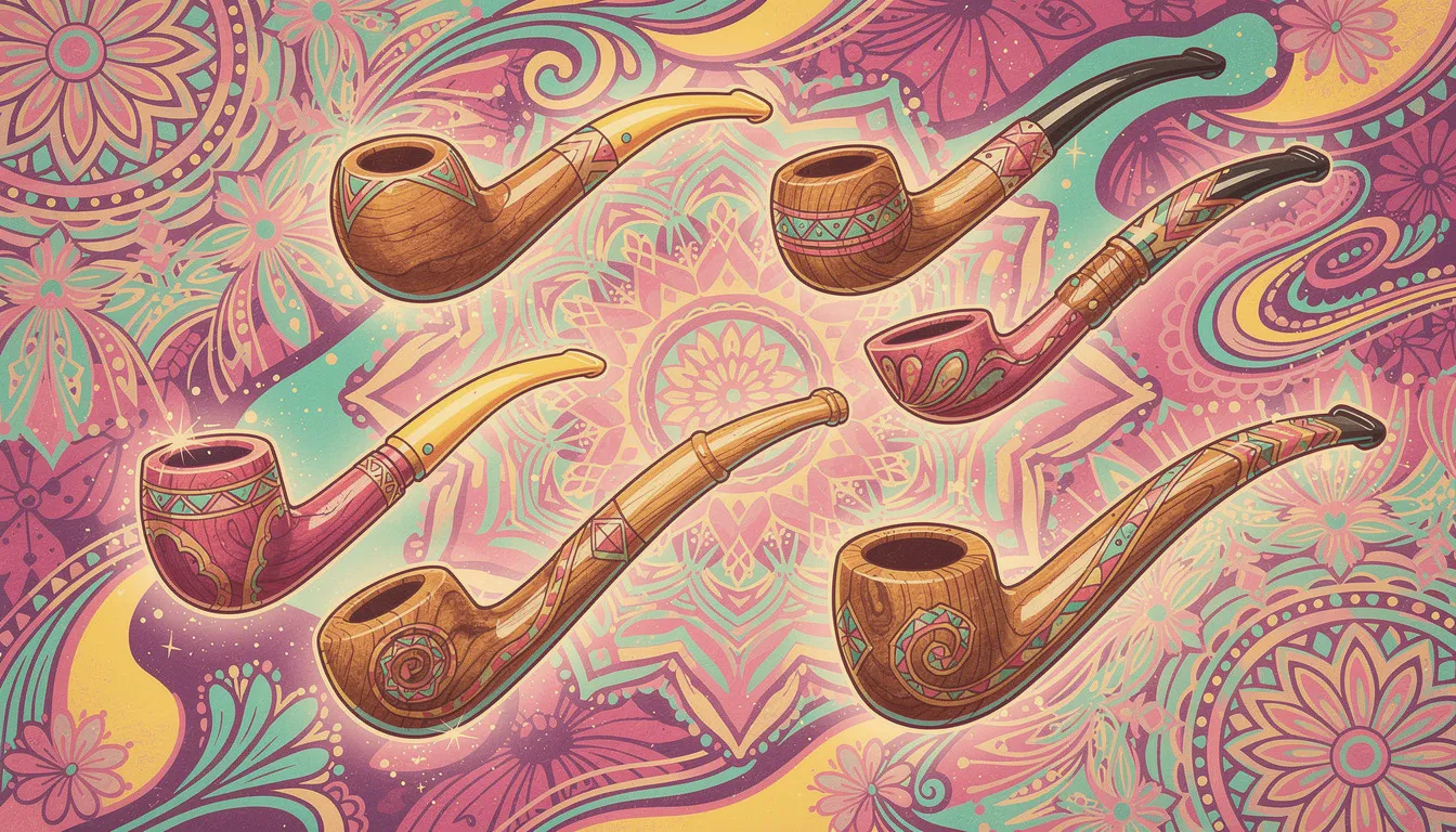 Holzpfeifen, die Tradition und modernes Design vereinen.