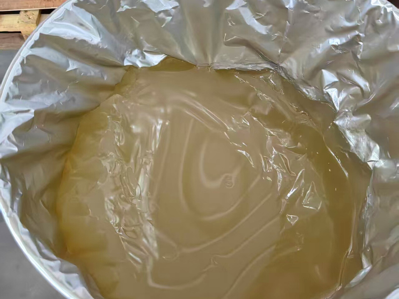 Molten glue in production phase