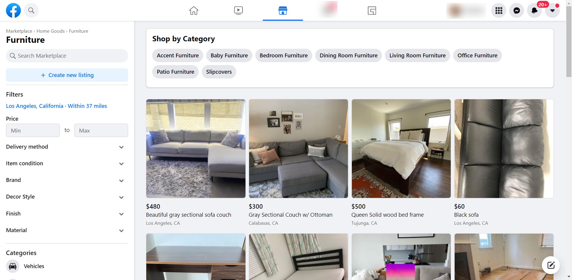Facebook MarketPlace