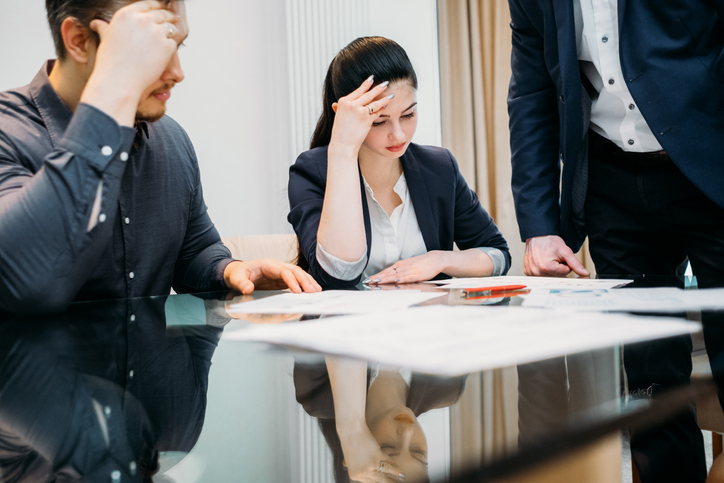 Lawyers studying a case