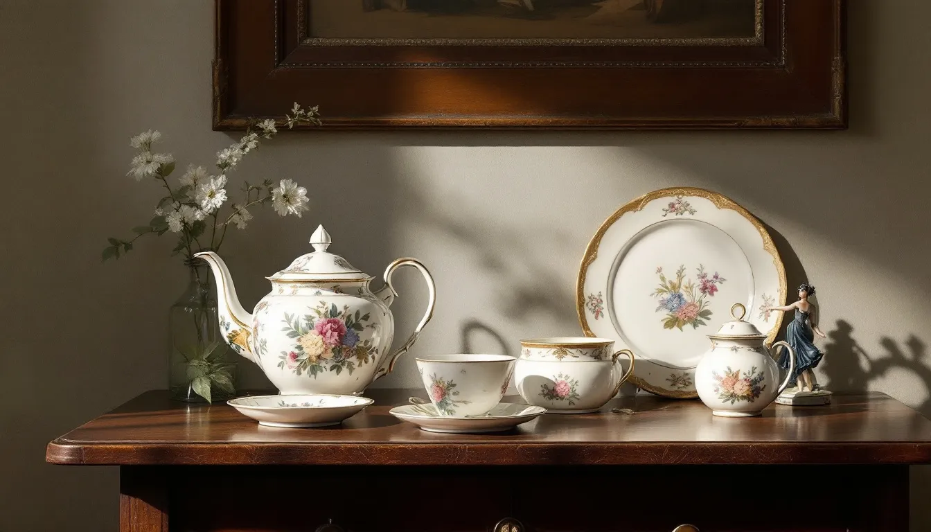 Proces wyceny porcelany przedstawiony na zdjęciu.