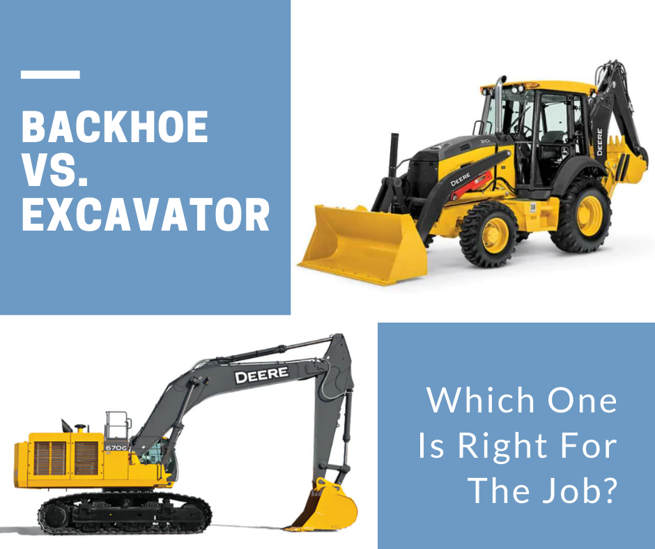 Backhoe vs excavators
