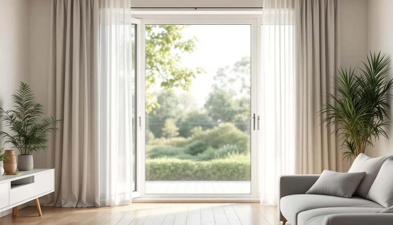 Een afbeelding van een open raam dat frisse buitenlucht binnenlaat voor betere ventilatie.