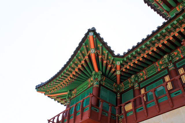 castle, korean, traditional