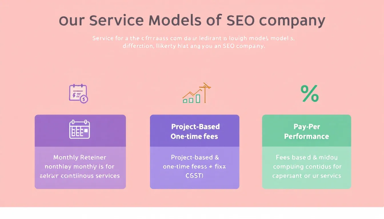 In the image, a professional discusses various service models of an SEO company, highlighting key concepts such as search engine optimization, keyword research, and local SEO strategies. Visual elements include charts and diagrams illustrating the impact of SEO services on online visibility and search engine results pages.