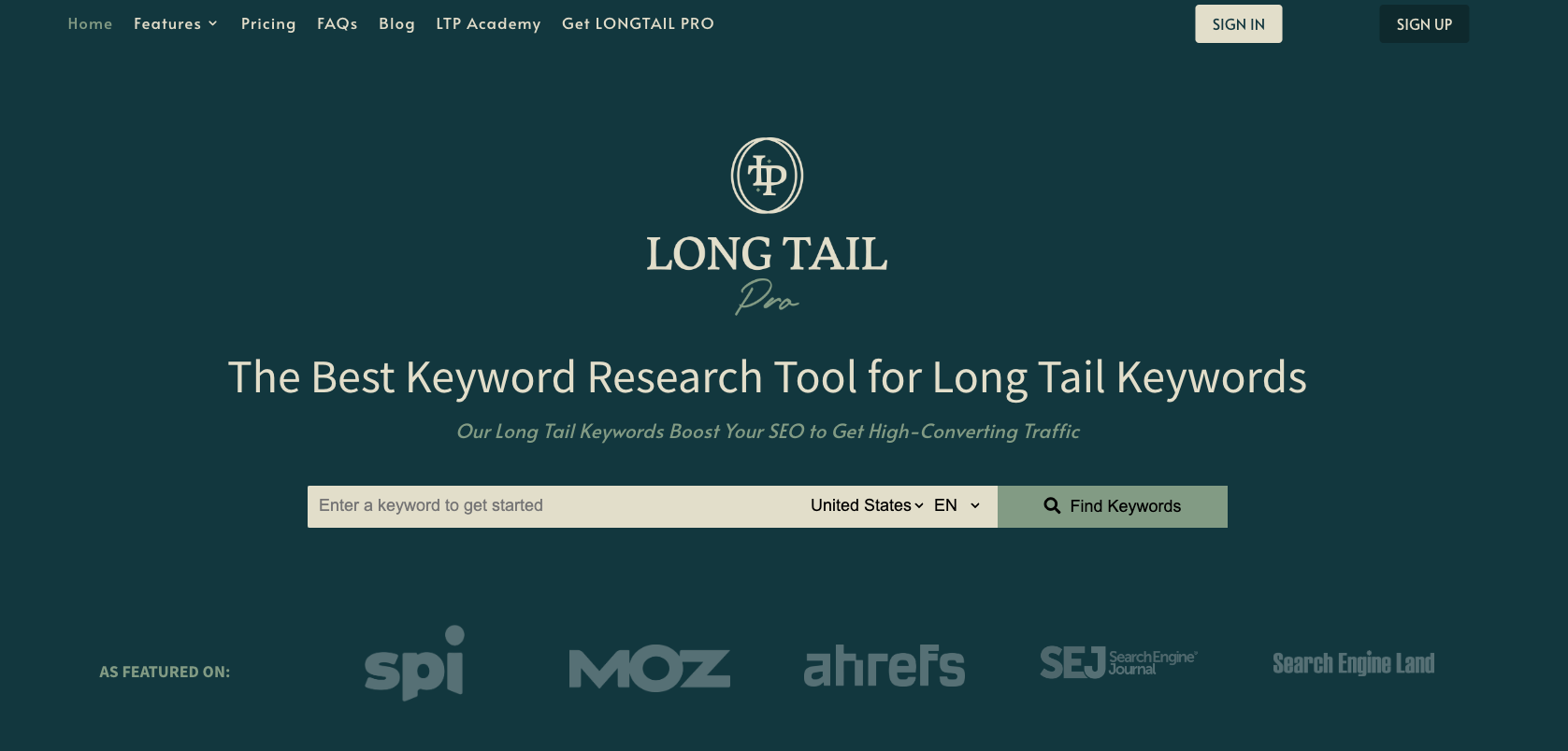 LongTailPro - best SEO automation tool