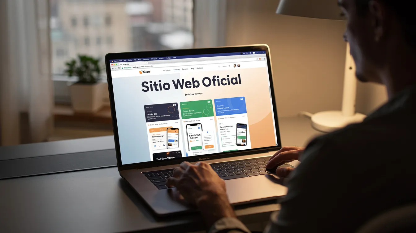 Una persona está navegando en un ordenador portátil, con varias pestañas de un sitio web abiertas que incluyen artículos sobre enlaces permanentes de WordPress y ajustes de URL. En la pantalla se pueden ver diferentes secciones del contenido, lo que sugiere una búsqueda activa de información sobre temas de SEO y hosting.