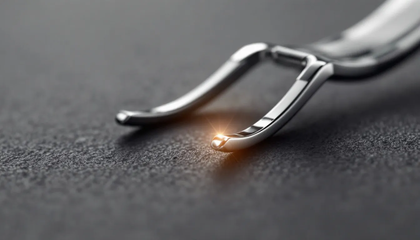 A detailed view of quick-release spring bars used in watch straps.