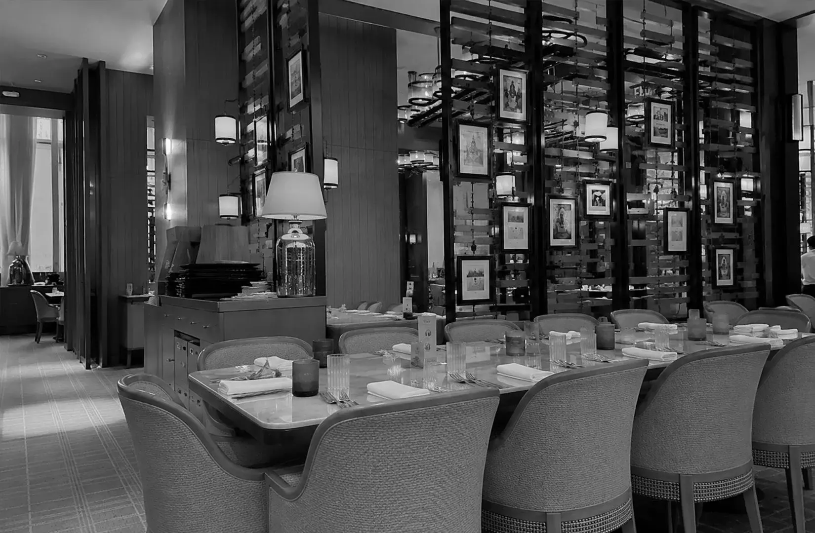 Colony Singapore buffet interior with stylish dining spaces and warm lighting