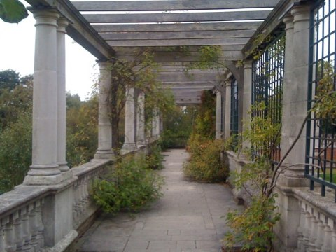 Ancient columned pergola