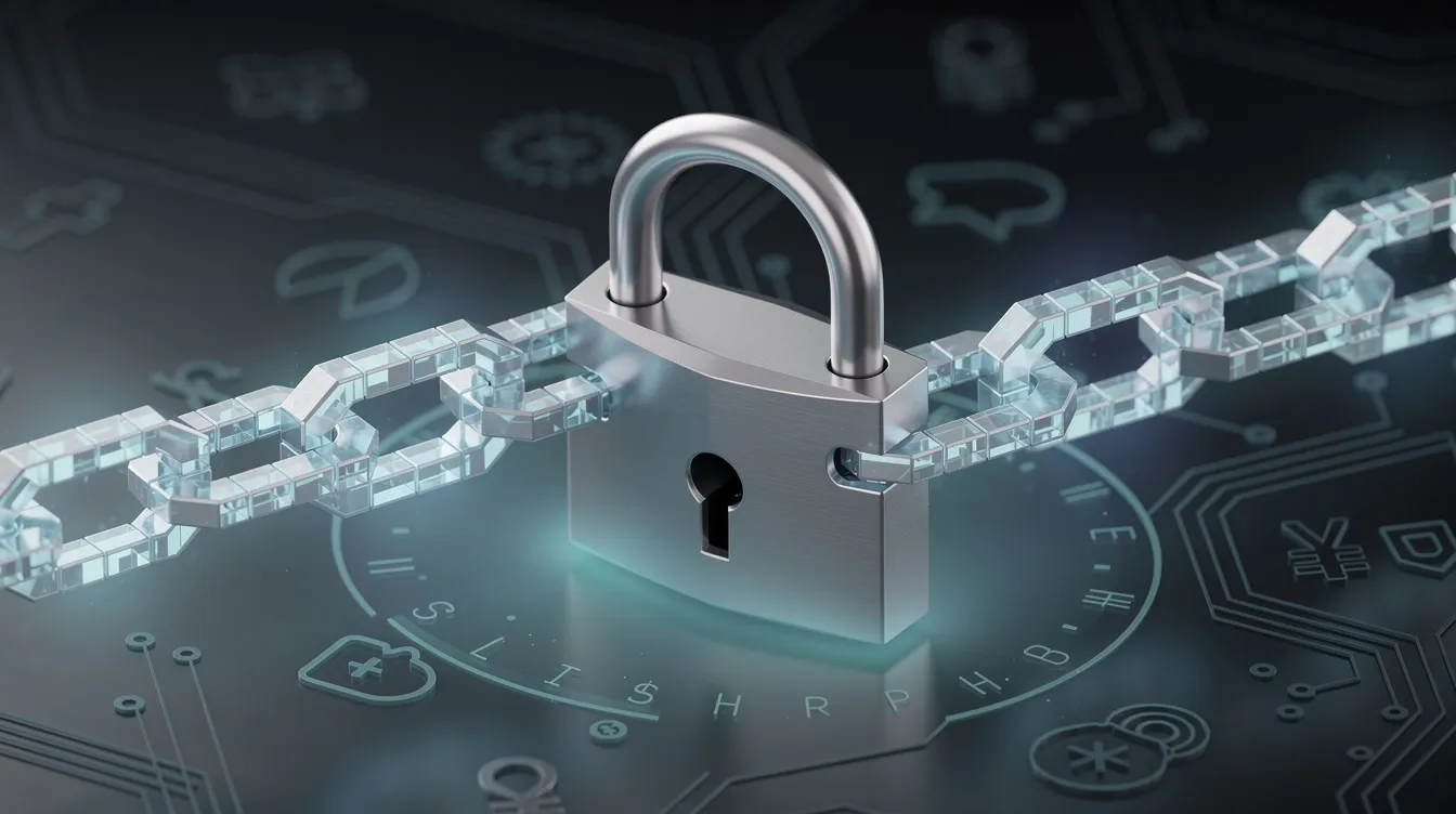 The image features a padlock intertwined with blockchain-style chain links, symbolizing the security and compliance of crypto payments. This representation highlights the importance of a reliable crypto payment gateway in safeguarding transactions while ensuring adherence to regulatory requirements.