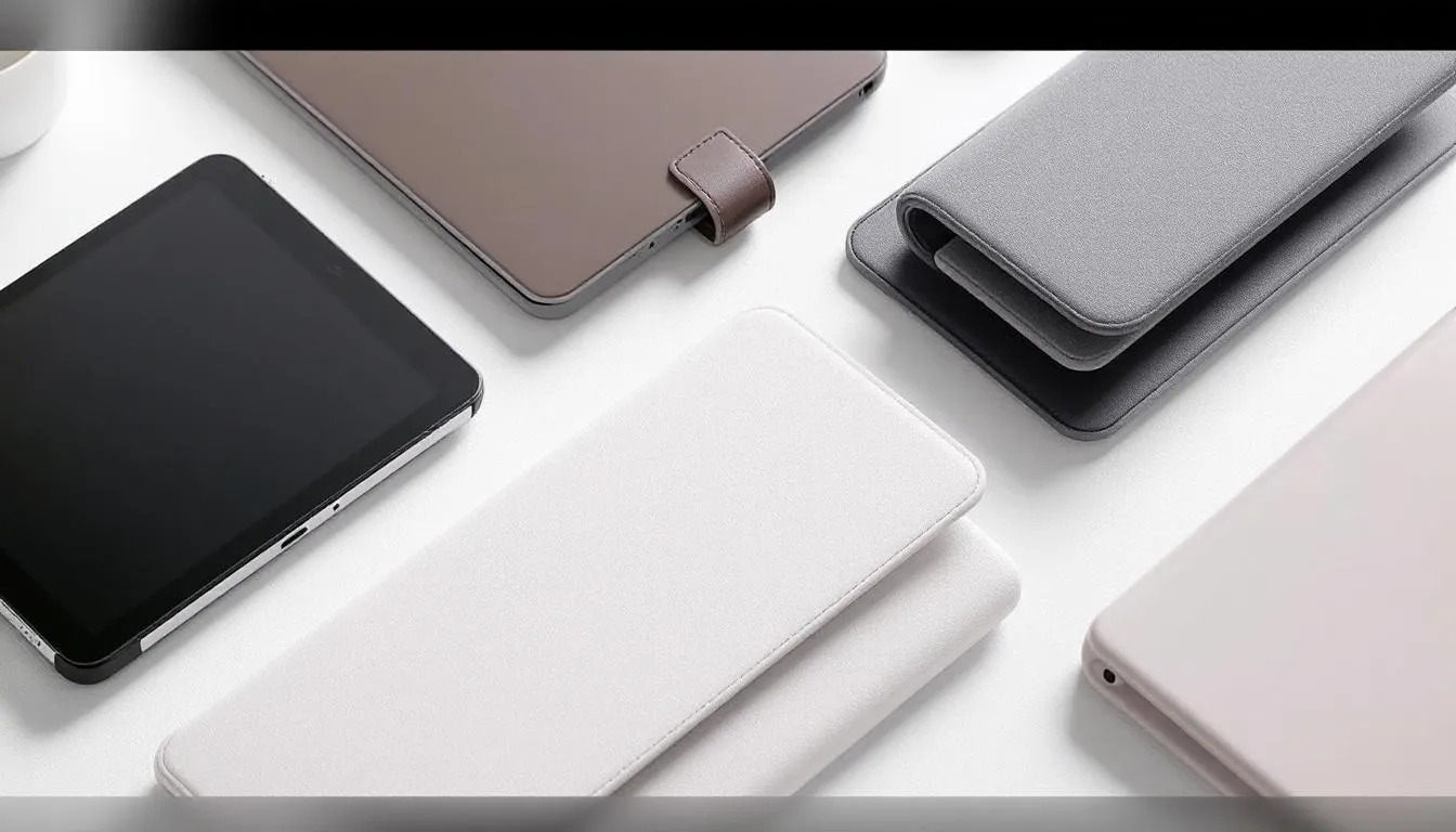 Verschiedene Schutzhüllen und Cases für iPads, die Schutz und Stil bieten.