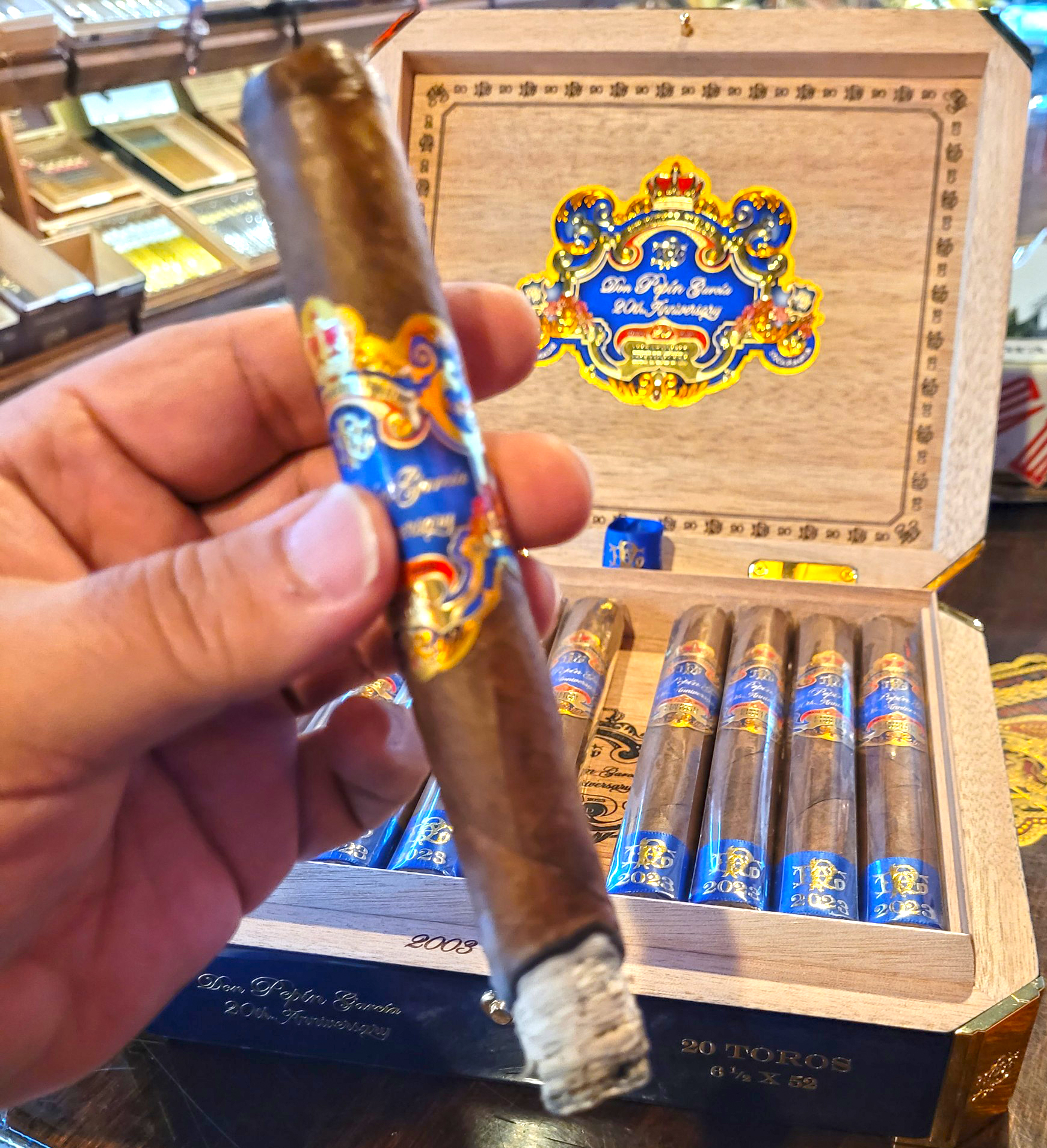 A Don Pepín García 20th Anniversary Limited Edition cigar, with its rich and complex flavors