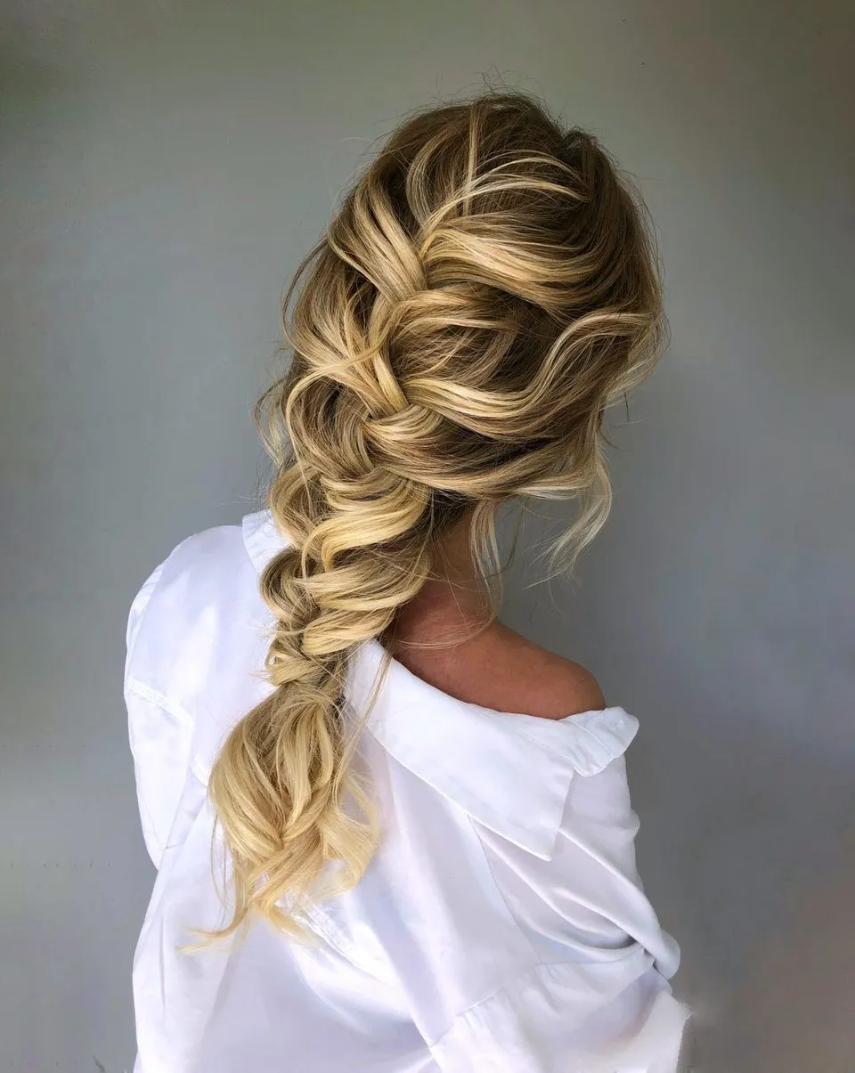 Loose French Braid hairstyle