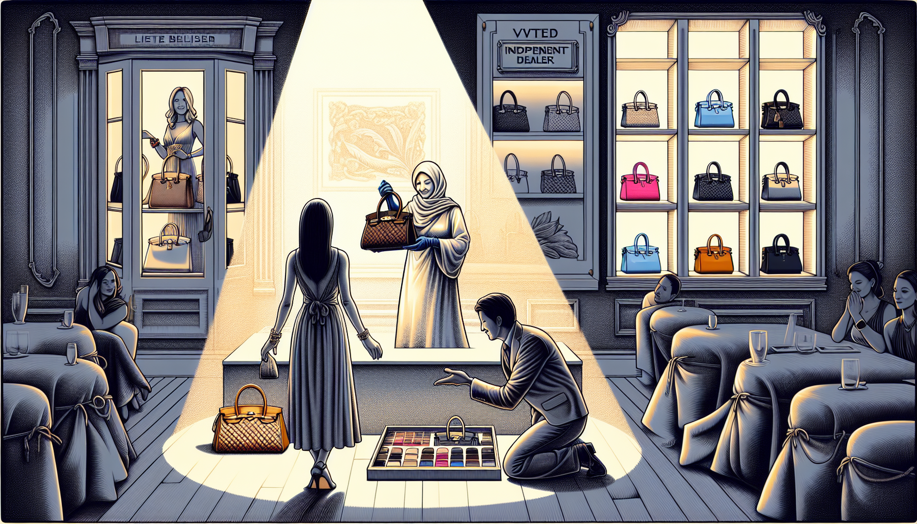 The Expert Guide to Sourcing Hermes Birkin Handbag 3 Illustration of the process of sourcing a Hermès Birkin handbag