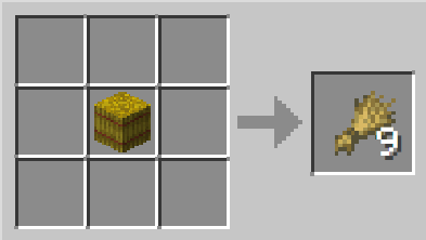1 Hay Bale in Minecraft 26.3 Equals 9 Wheat