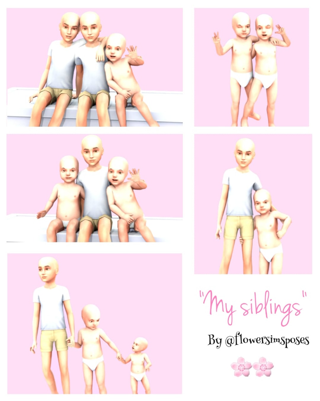 My Siblings Pose Pack