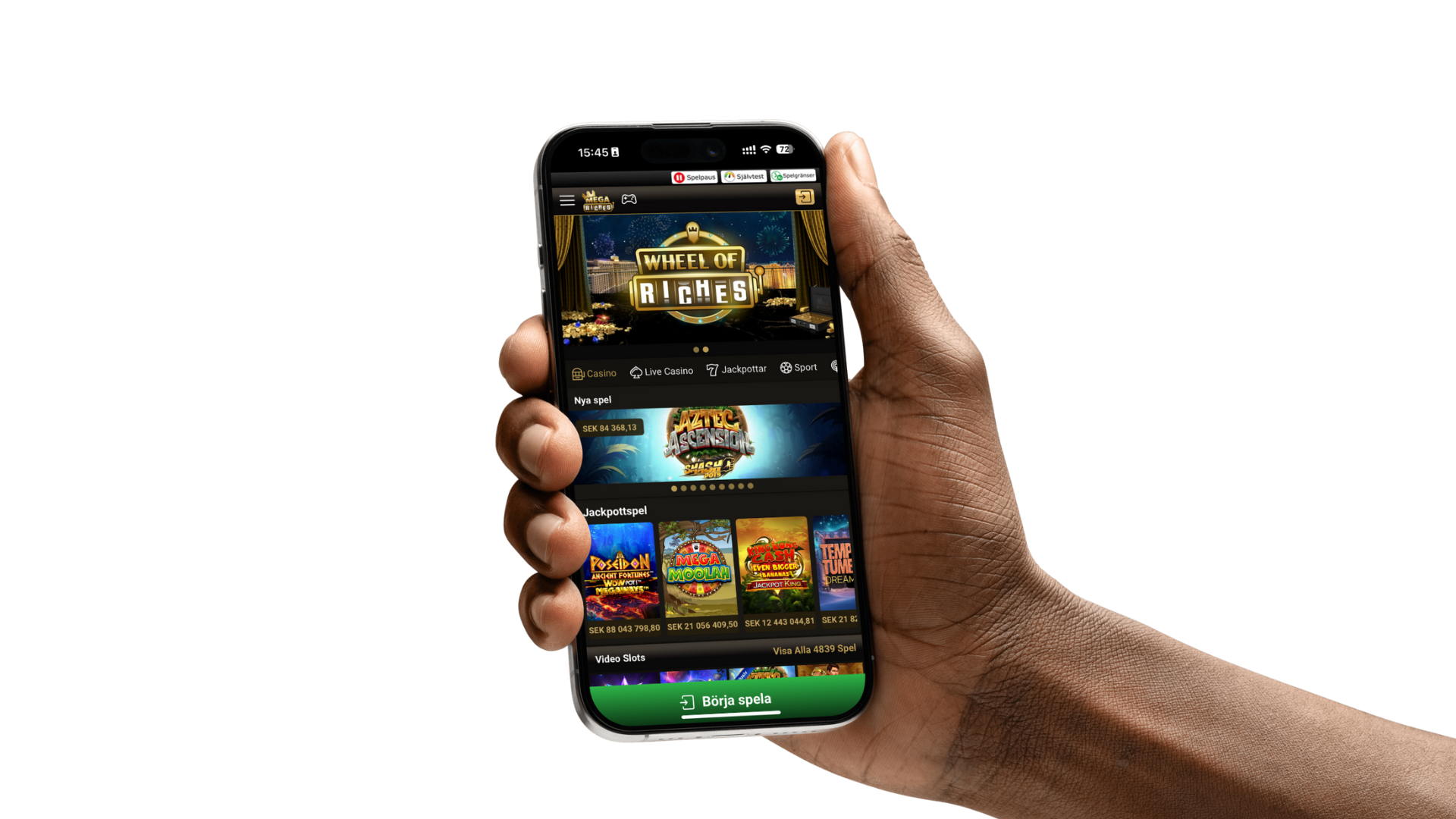 Mega riches casino bonus - spela i mobilen