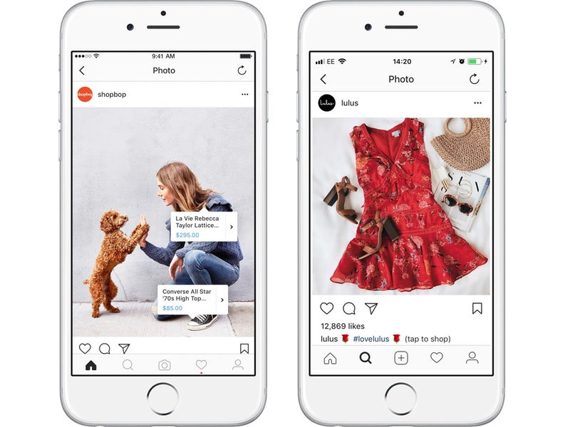 Shoppable social media post example