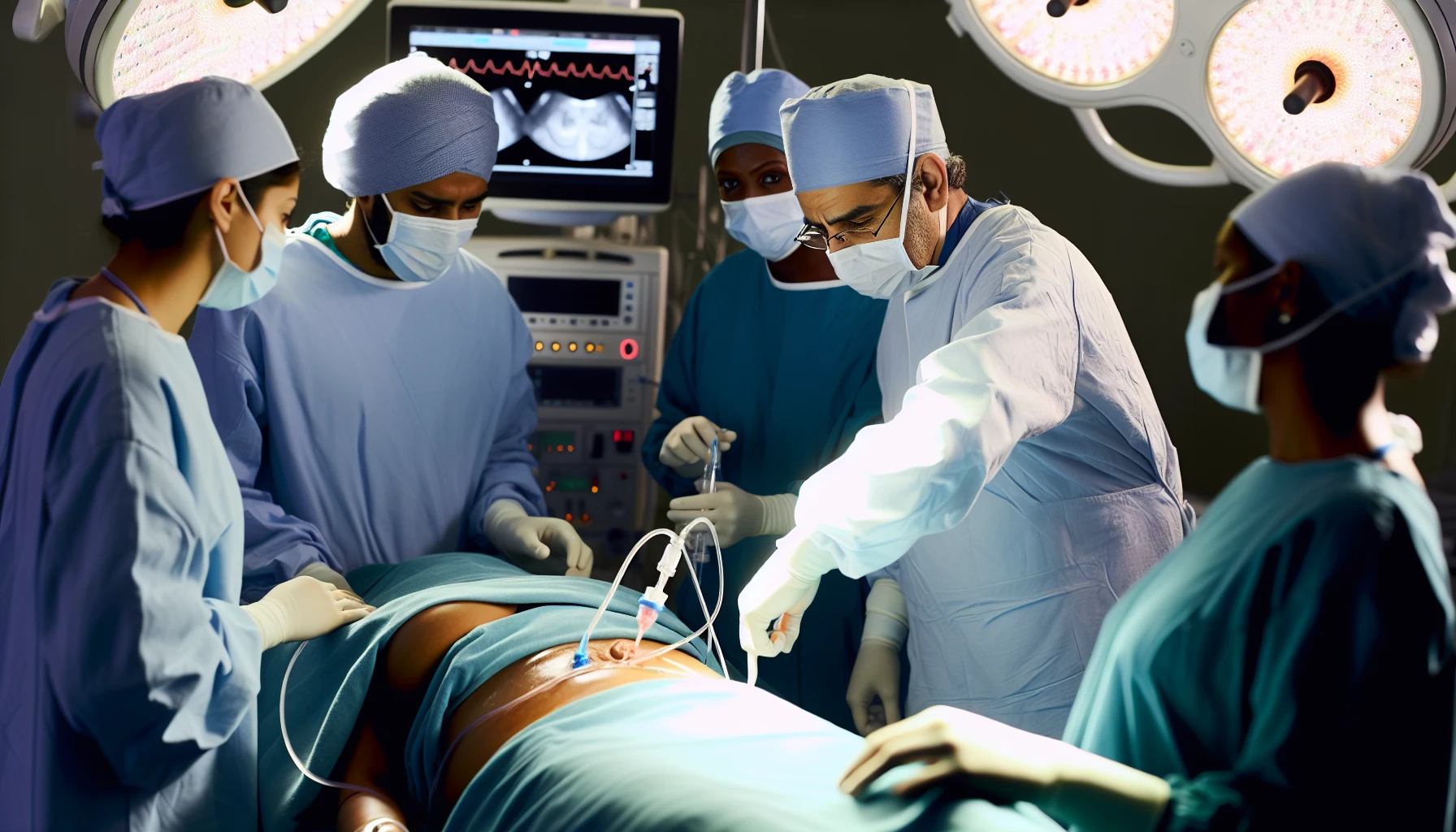 Photo of hyperthermic intraperitoneal chemotherapy procedure