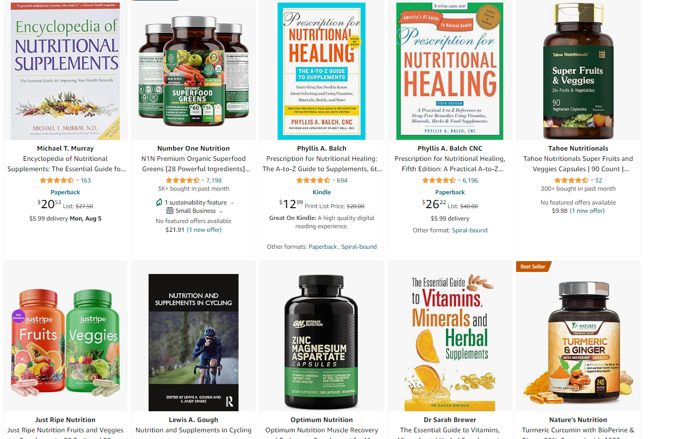 Private label nutrition and supplement products for dropshipping