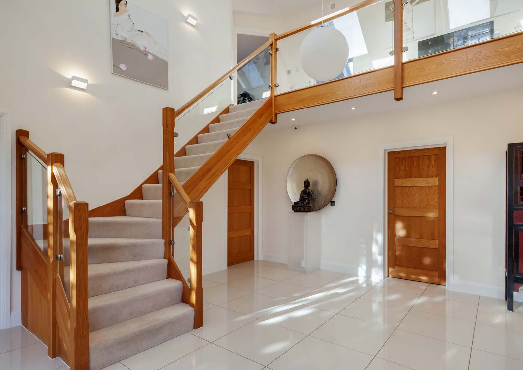 glass staircase