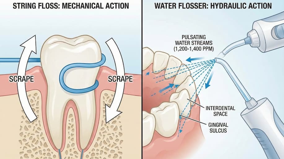 Water Flossers vs String Floss: How They Work?