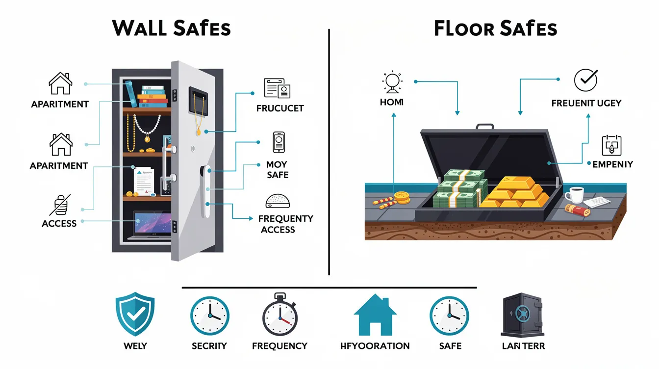 An illustration guiding readers on selecting the right safe for their needs.